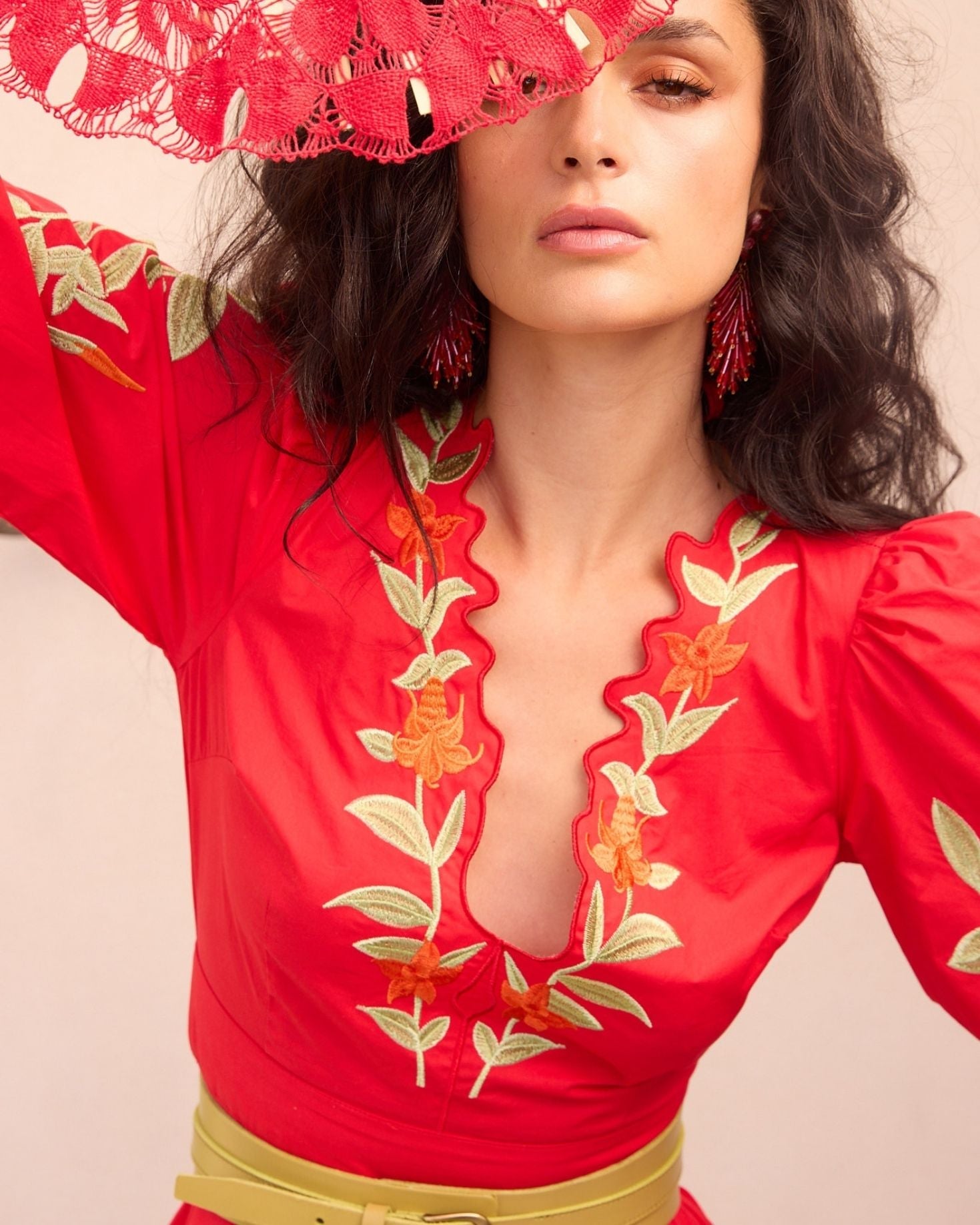 VESTIDO TENERIFE ROJO The IQ Collection