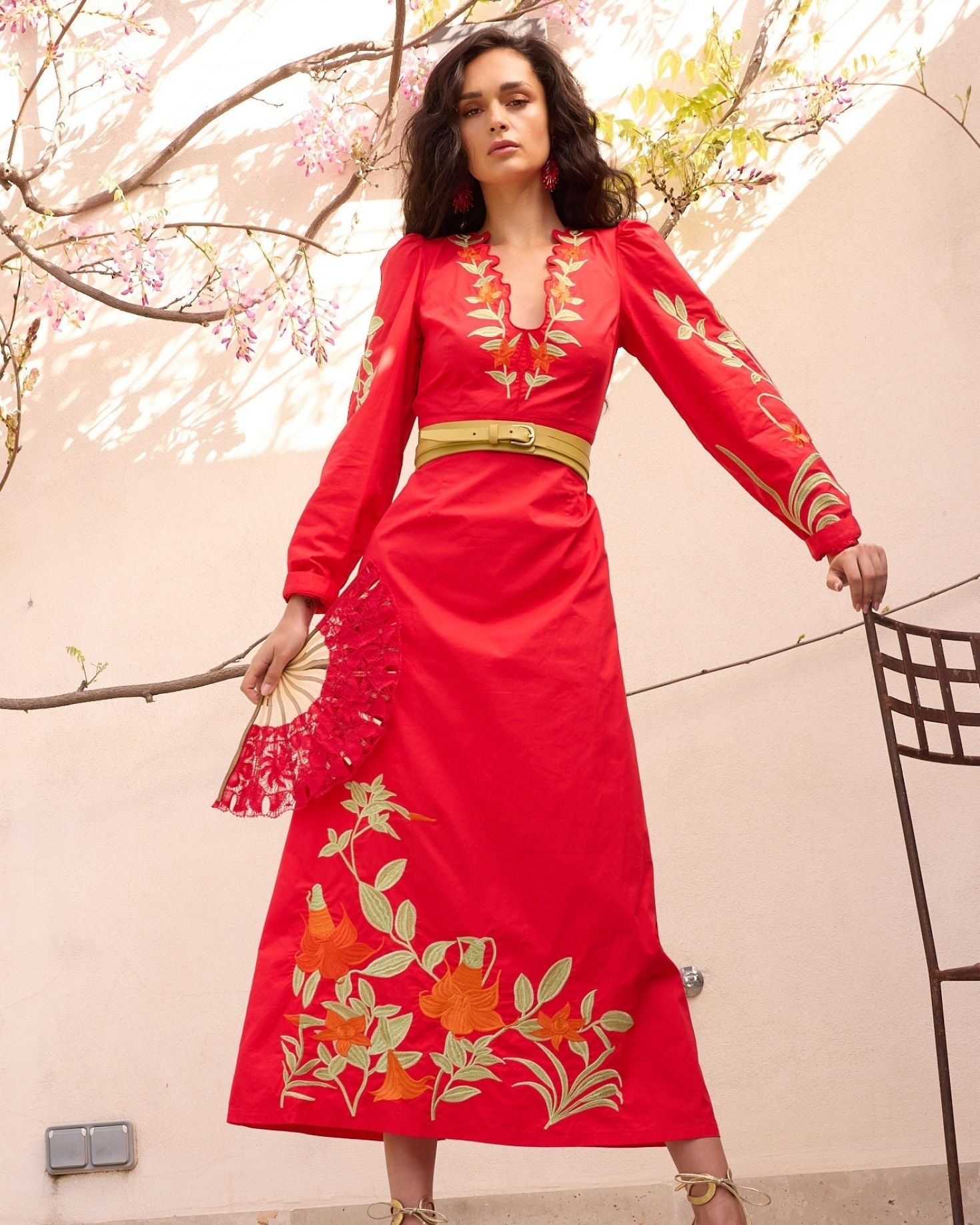 VESTIDO TENERIFE ROJO The IQ Collection