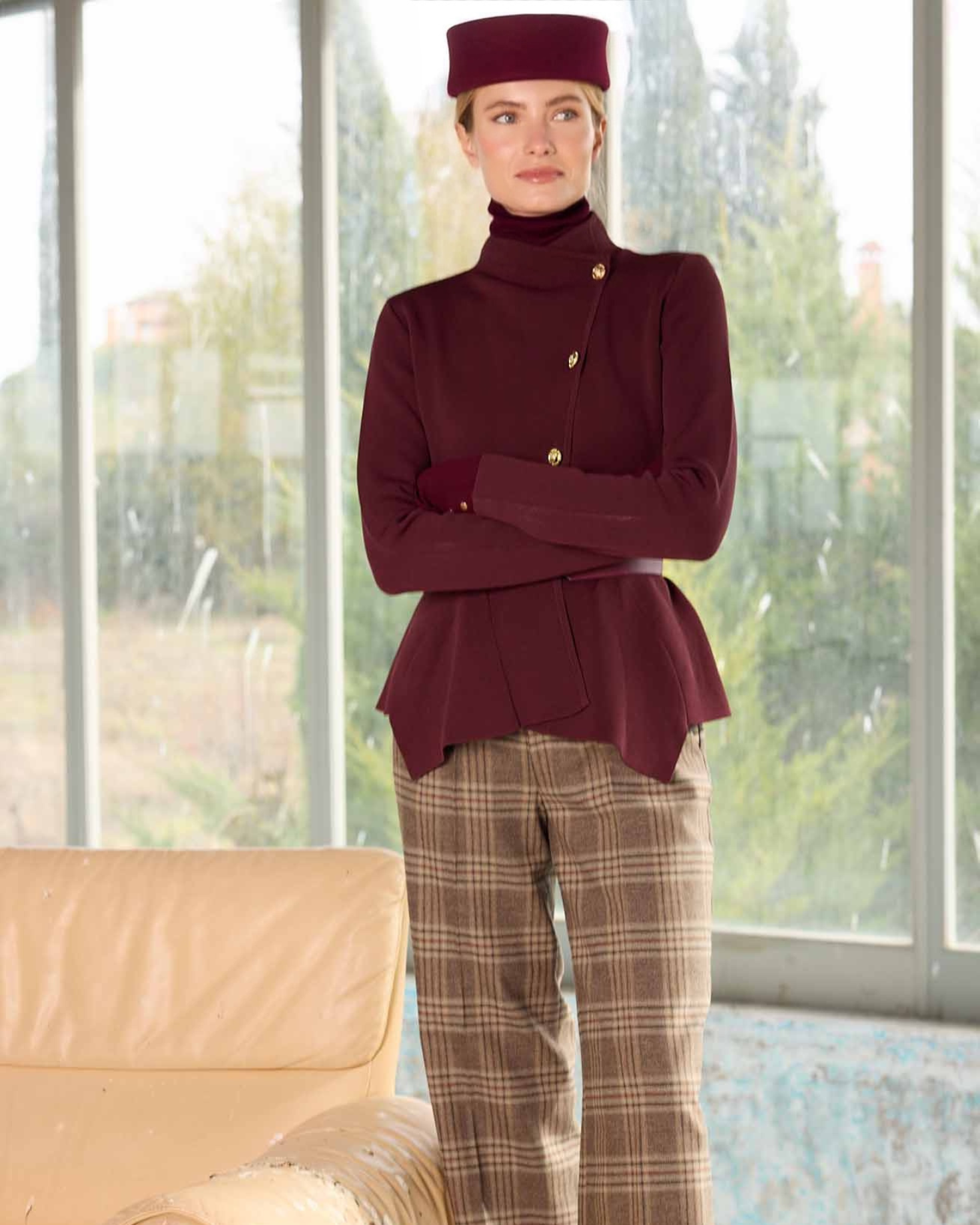 CHAQUETA PUNTO CELIA BURDEOS The IQ Collection