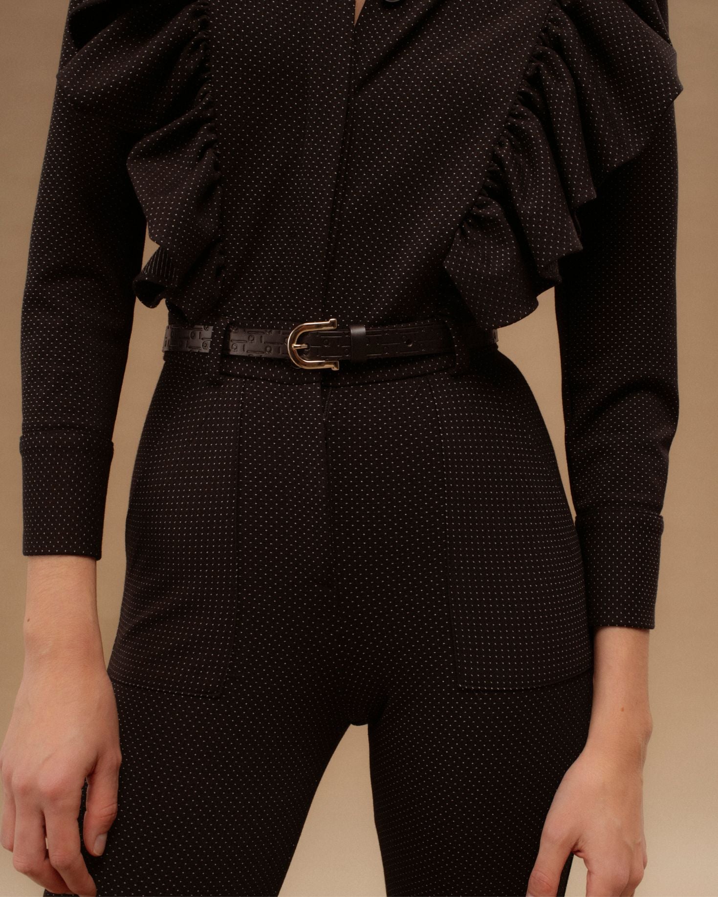 CINTURON JORDANA NEGRO The IQ Collection