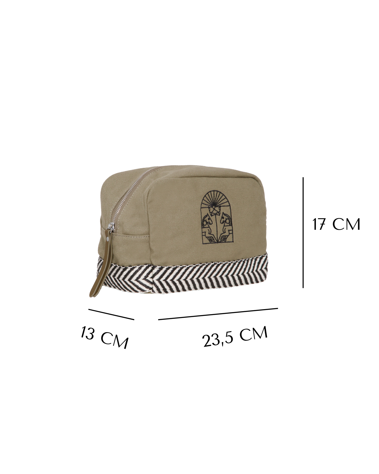 NECESER RECTANGULAR GRECA (verde) The IQ Collection