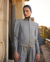 CHAQUETA PARKER GRIS The IQ Collection