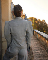 CHAQUETA PARKER GRIS The IQ Collection