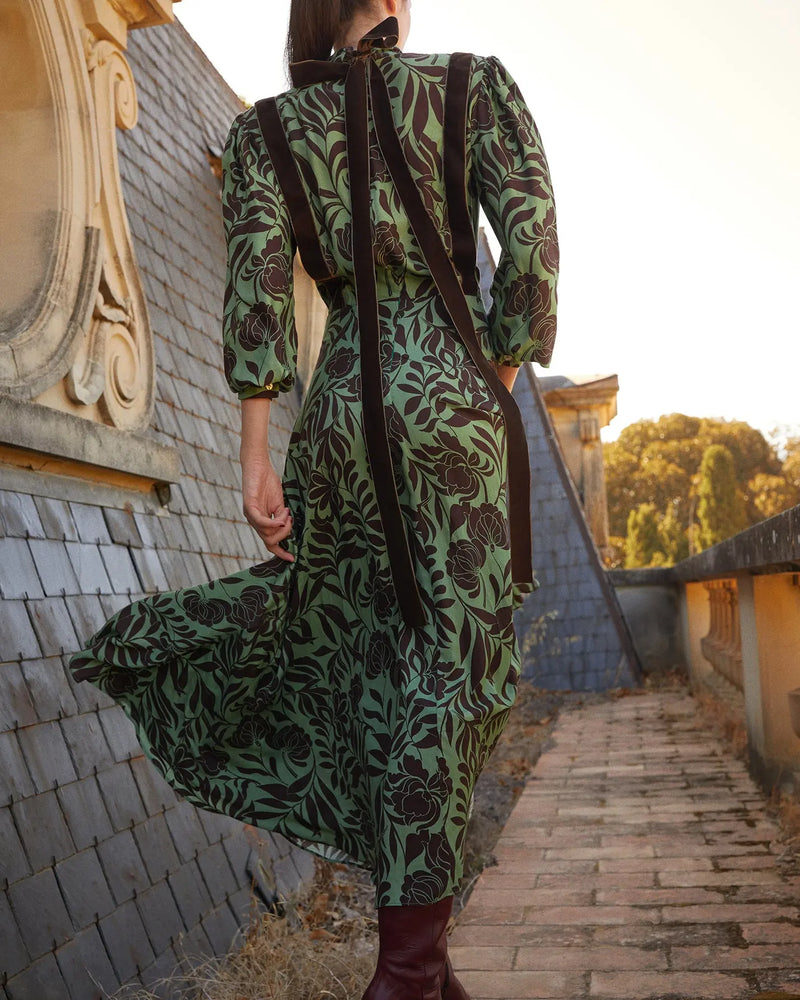 VESTIDO INÉS VERDE The IQ Collection