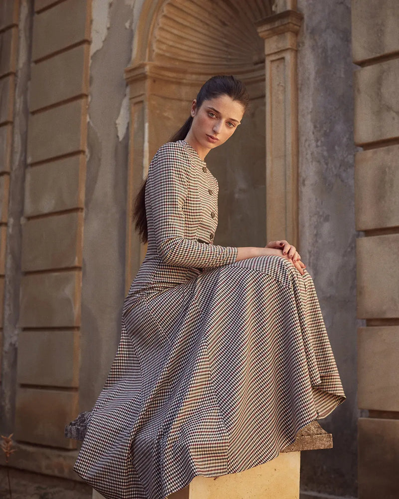 VESTIDO BENEDICT CUADROS The IQ Collection