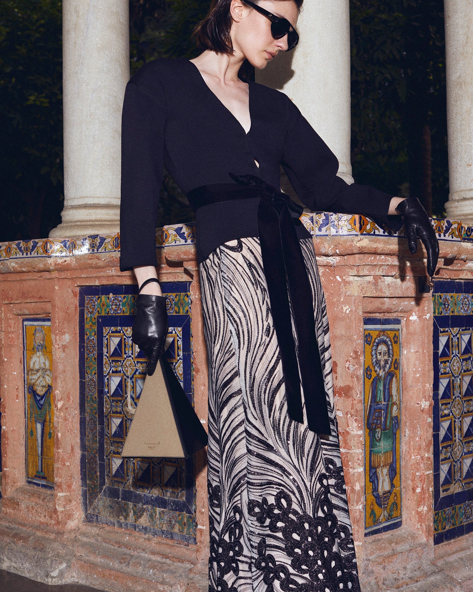 FALDA ROMERÍA ESTAMPADA The IQ Collection