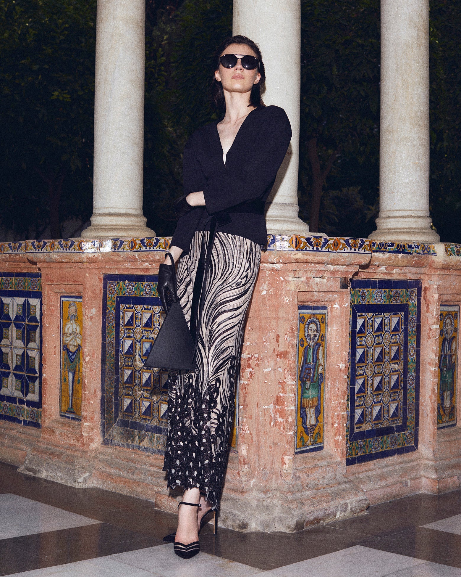 FALDA ROMERÍA ESTAMPADA The IQ Collection