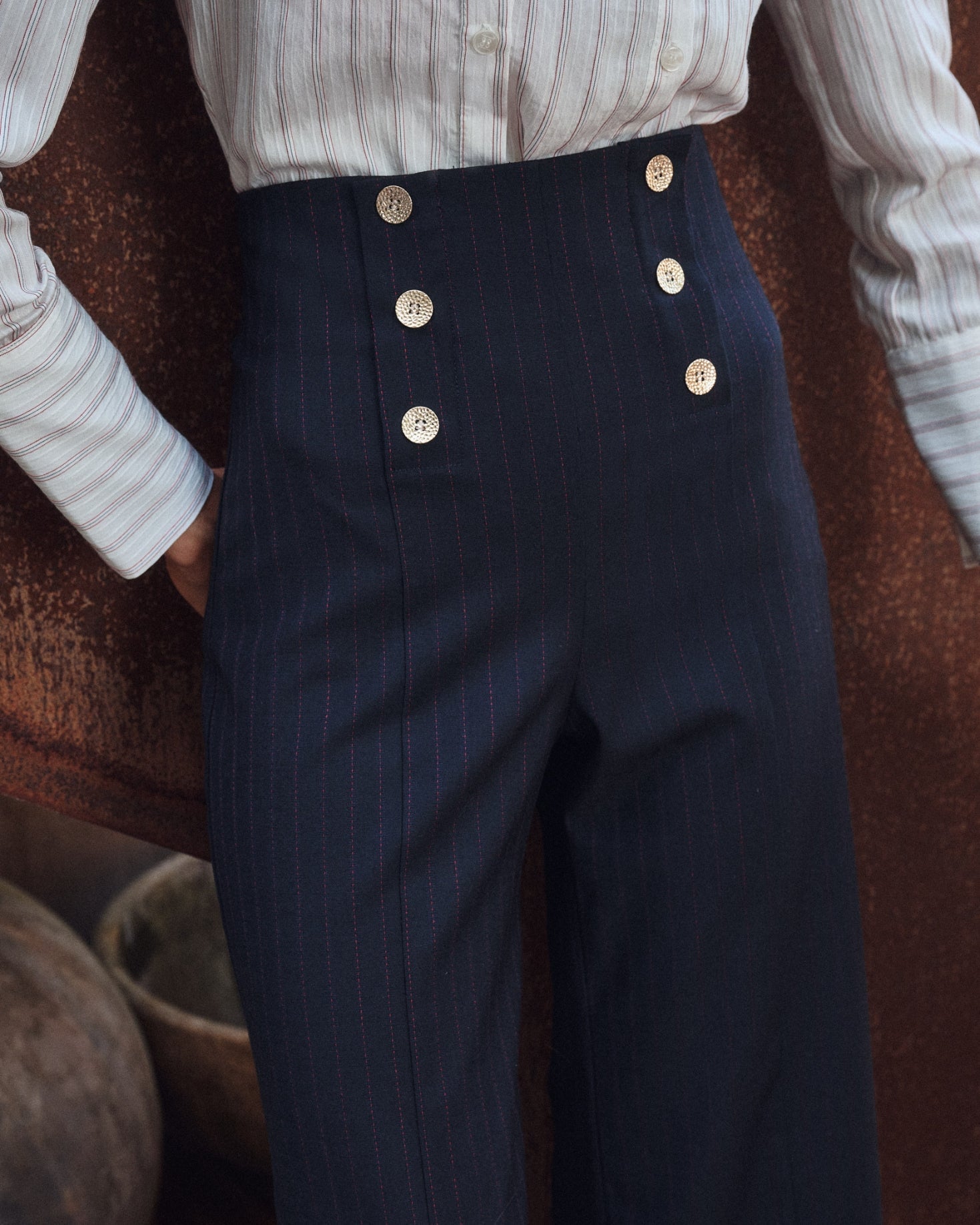 PANTALÓN BOGOTÁ AZUL MARINO The IQ Collection