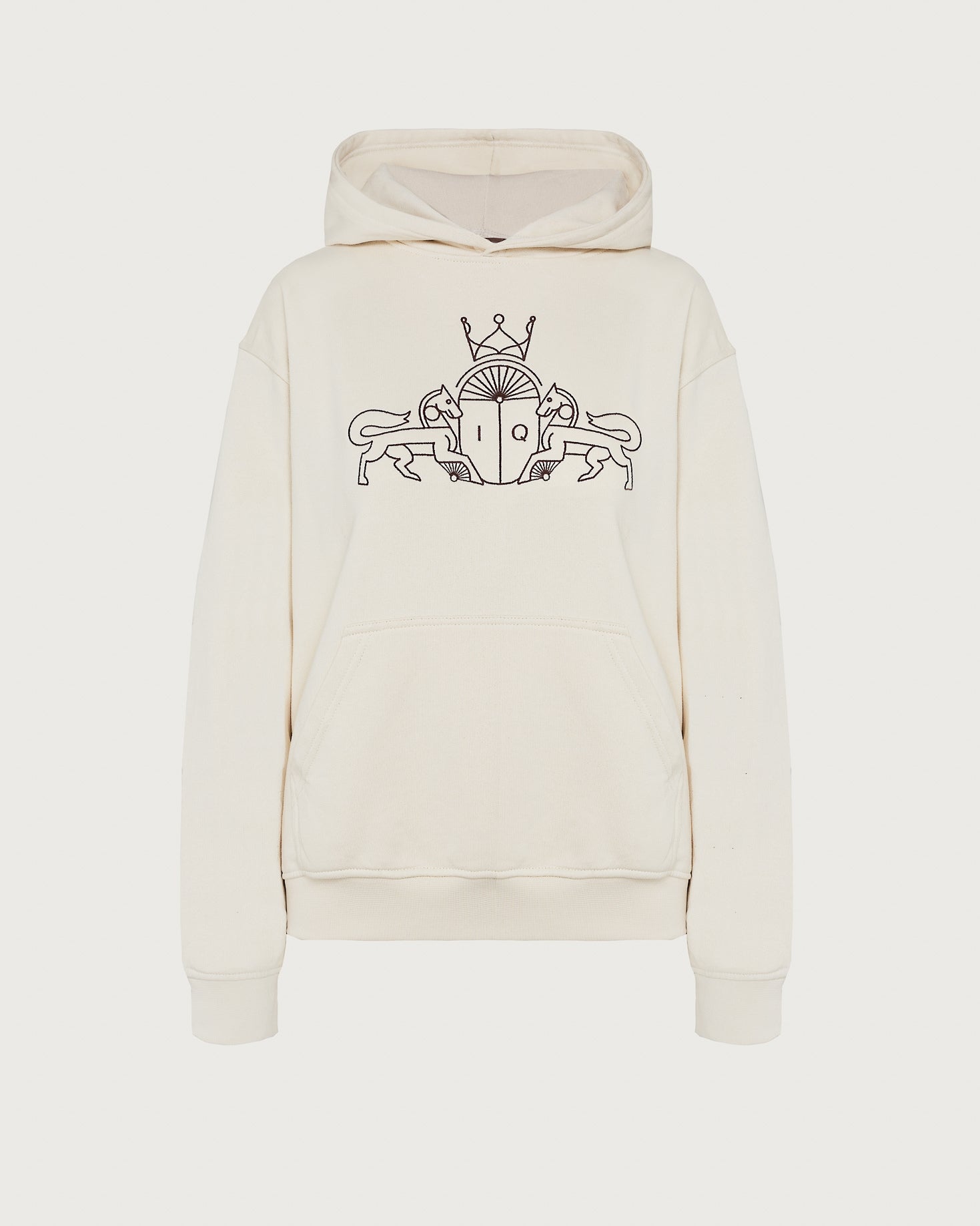 SUDADERA LEO BEIGE The IQ Collection
