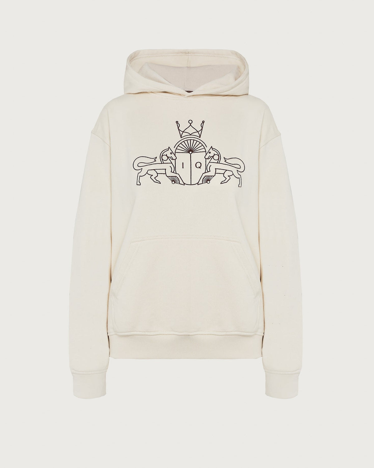 SUDADERA LEO BEIGE The IQ Collection