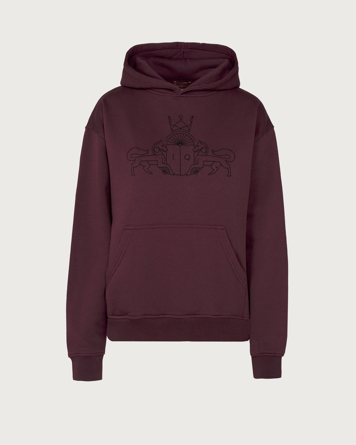 SUDADERA LEO BURDEOS The IQ Collection