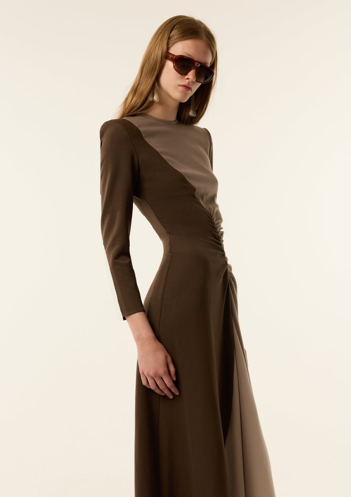 VESTIDO OLIVE TRICOLOR The IQ Collection