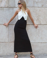 VESTIDO ALICE BLANCO Y NEGRO The IQ Collection