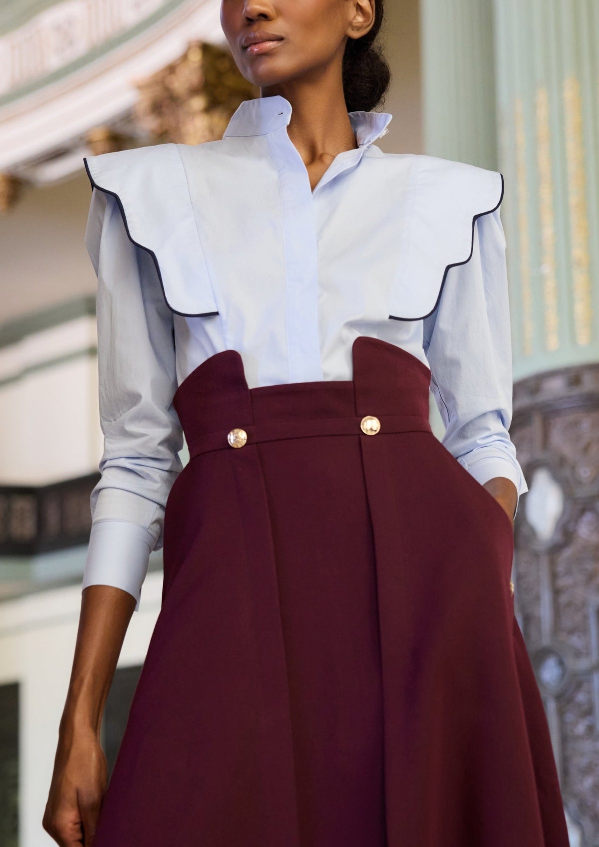 FALDA MIA BURDEOS The IQ Collection