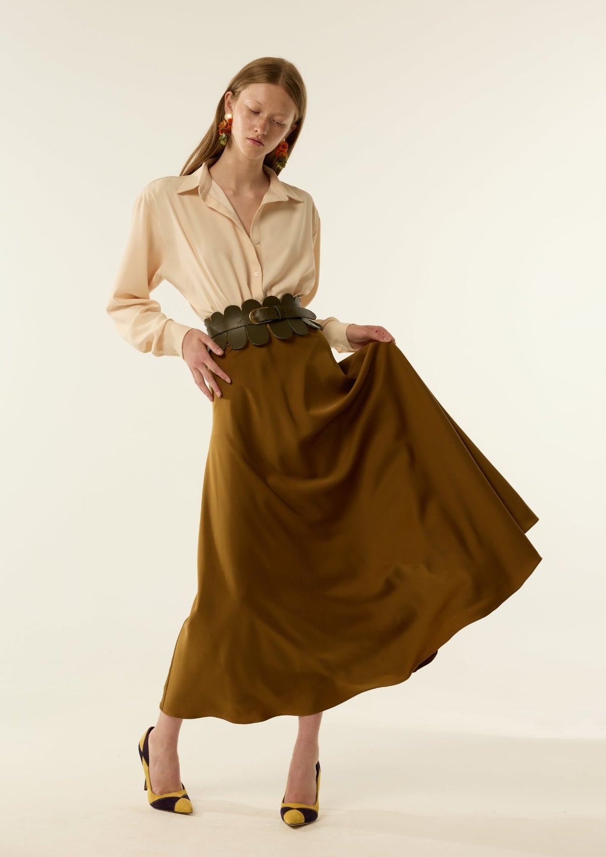 FALDA CLARA MOSTAZA The IQ Collection