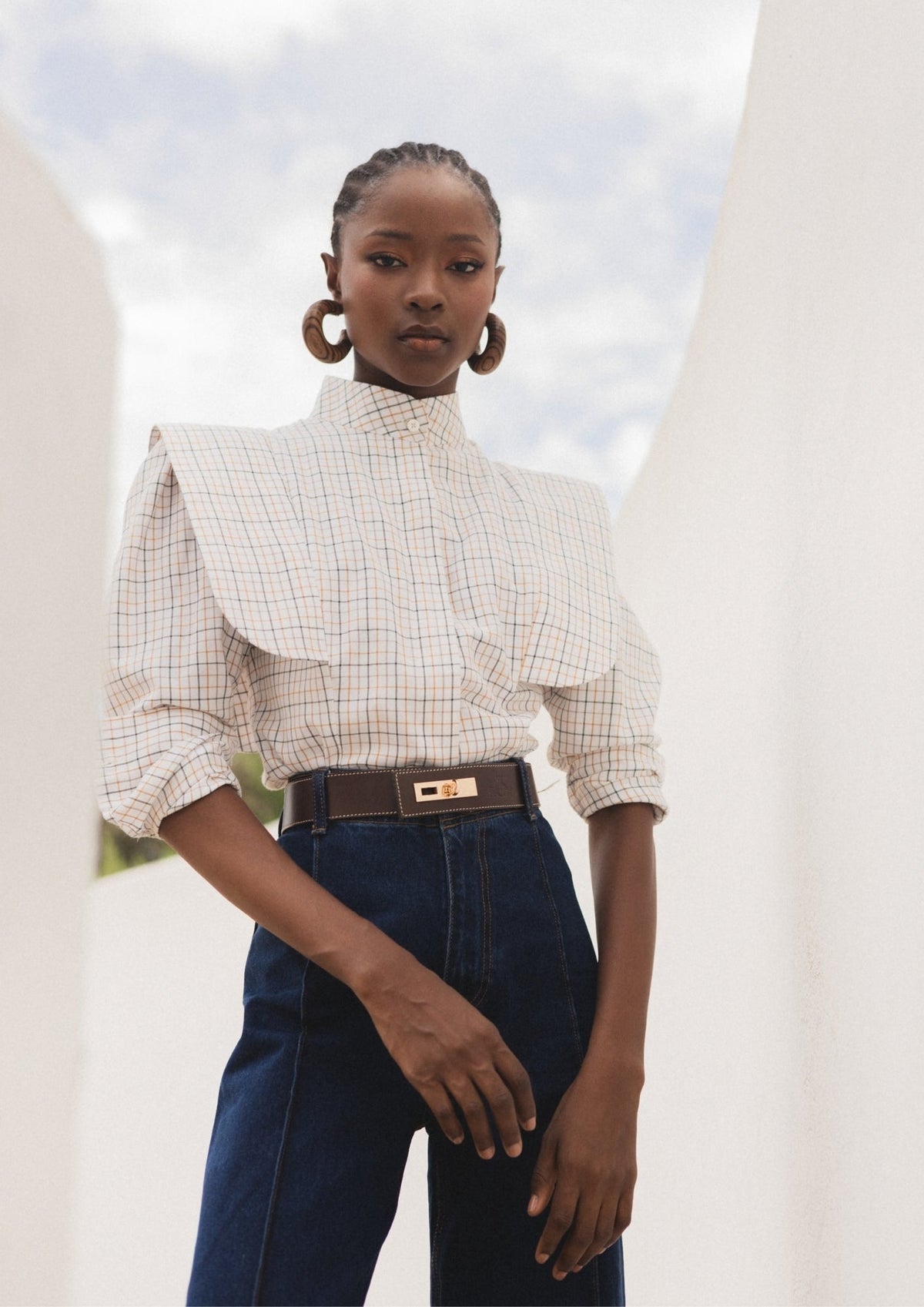 CAMISA ANNA CUADROS VERDES The IQ Collection