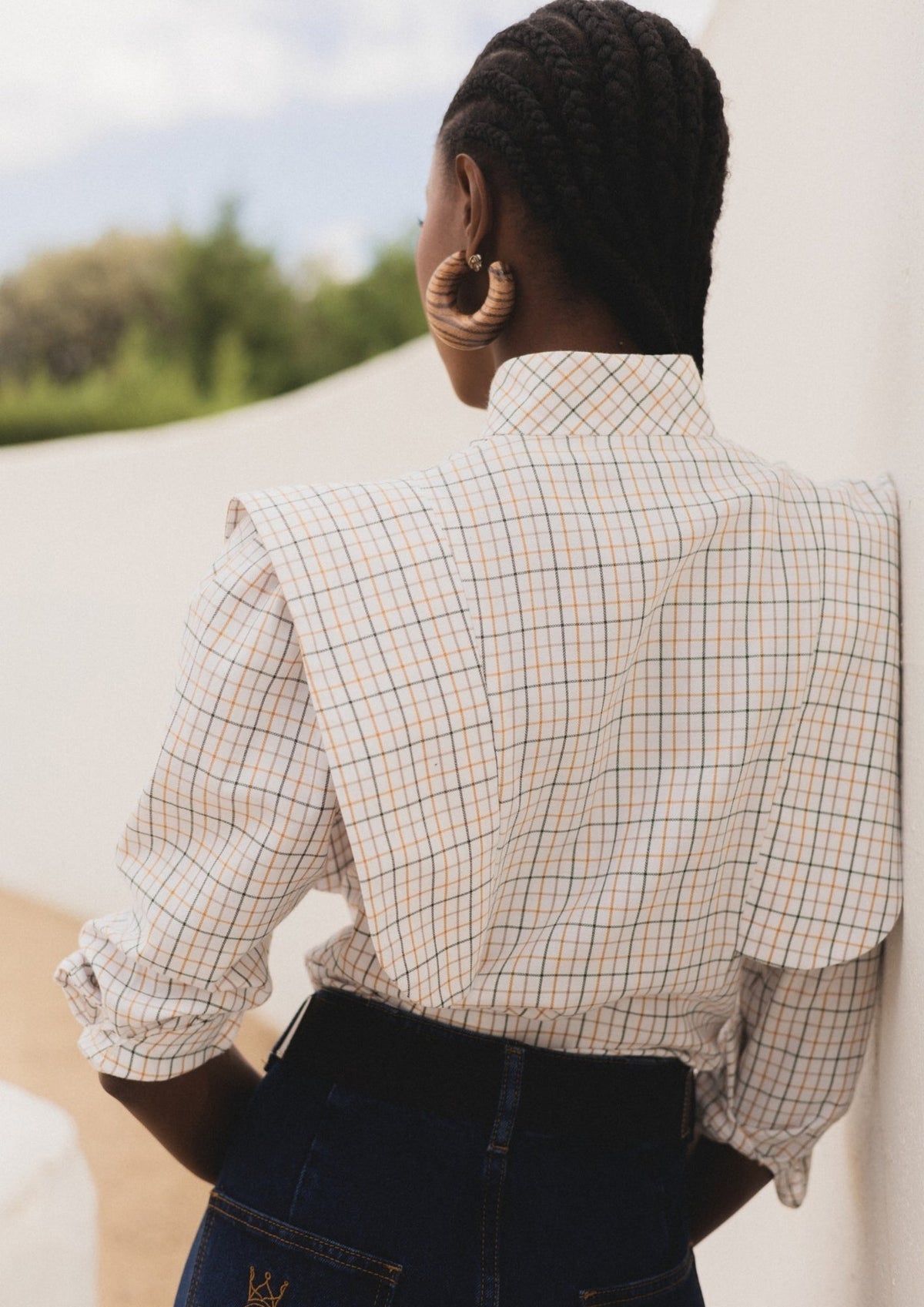 CAMISA ANNA CUADROS VERDES The IQ Collection