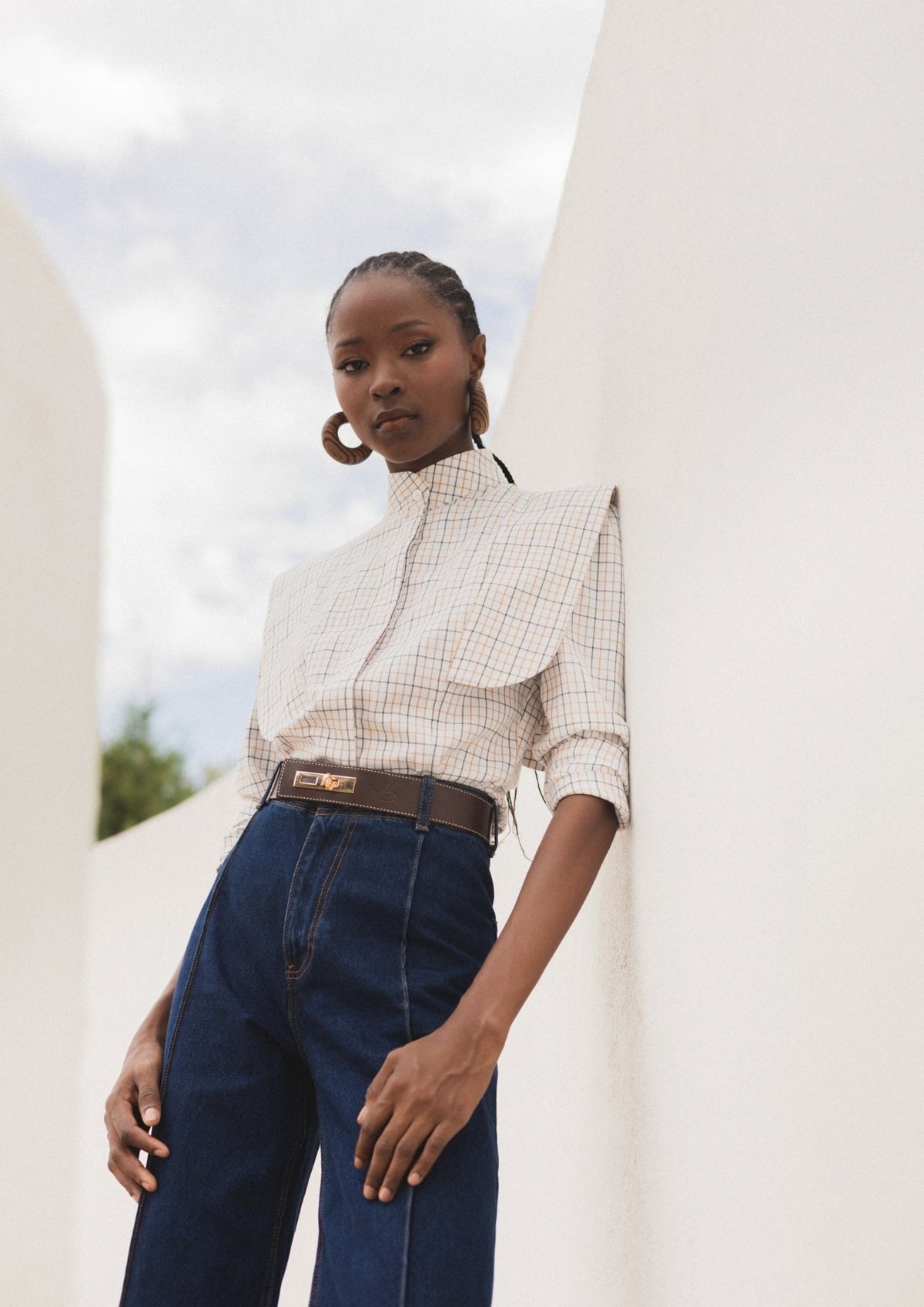 CAMISA ANNA CUADROS VERDES The IQ Collection