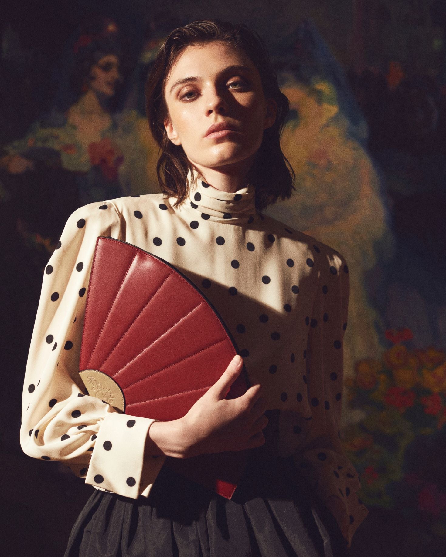 BOLSO ABANICO BURDEOS DORANTES HARNESS x IQ The IQ Collection