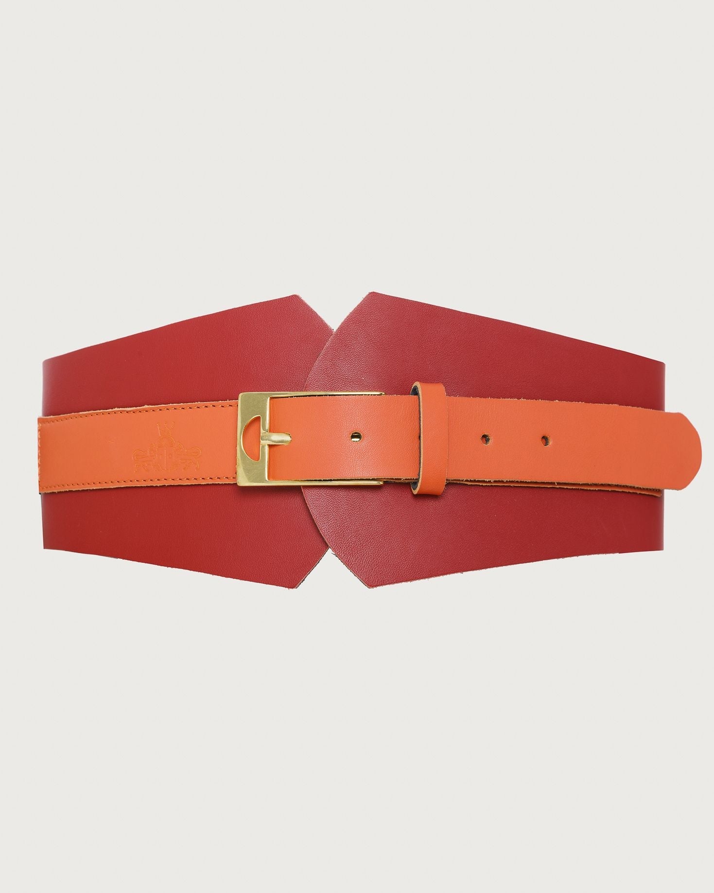 CINTURÓN JADRA ROJO Y CORAL The IQ Collection