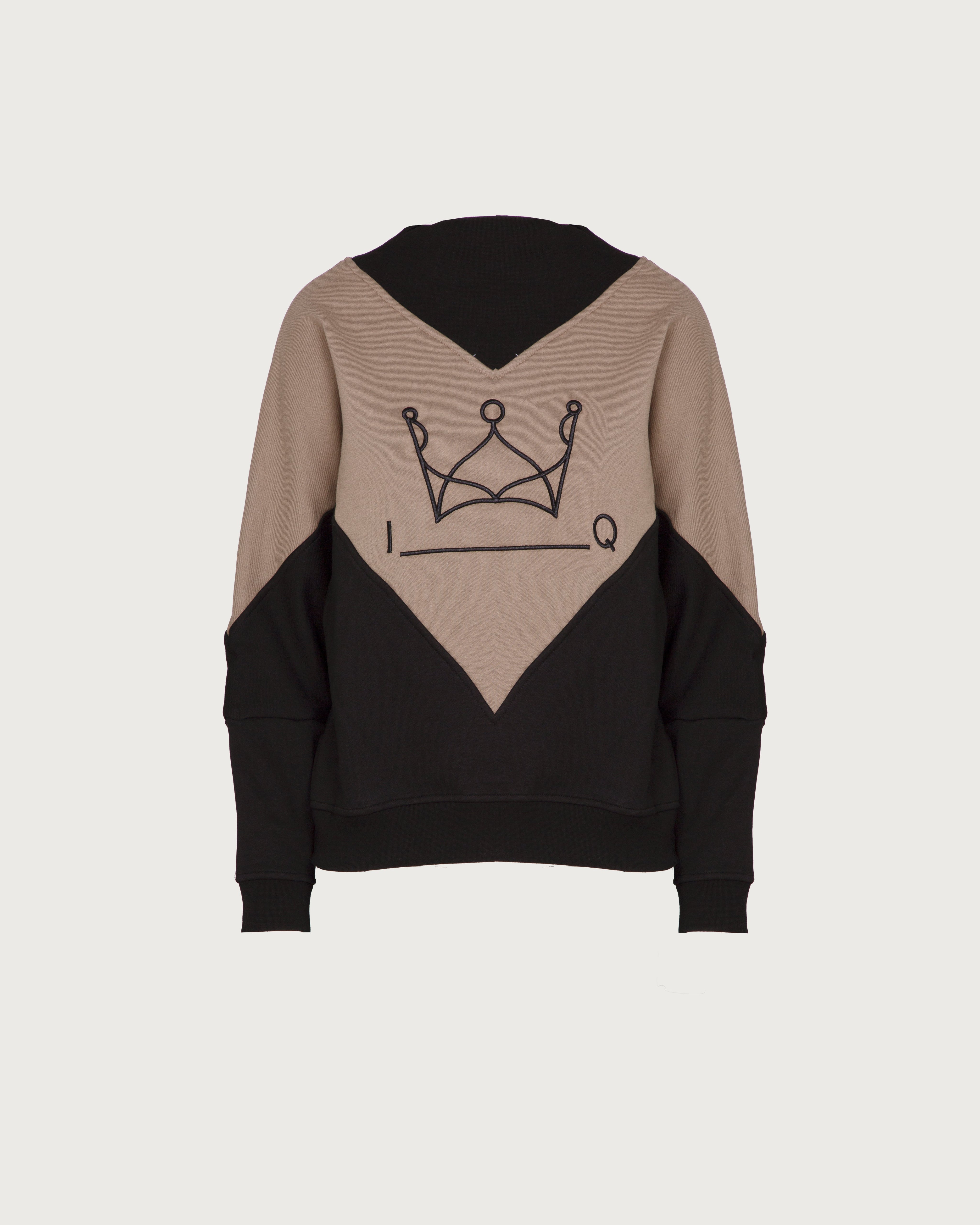 SUDADERA BRODIE TOPO Y NEGRO The IQ Collection