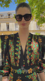CONJUNTO DUEÑAS NEGRO JACQUARD
