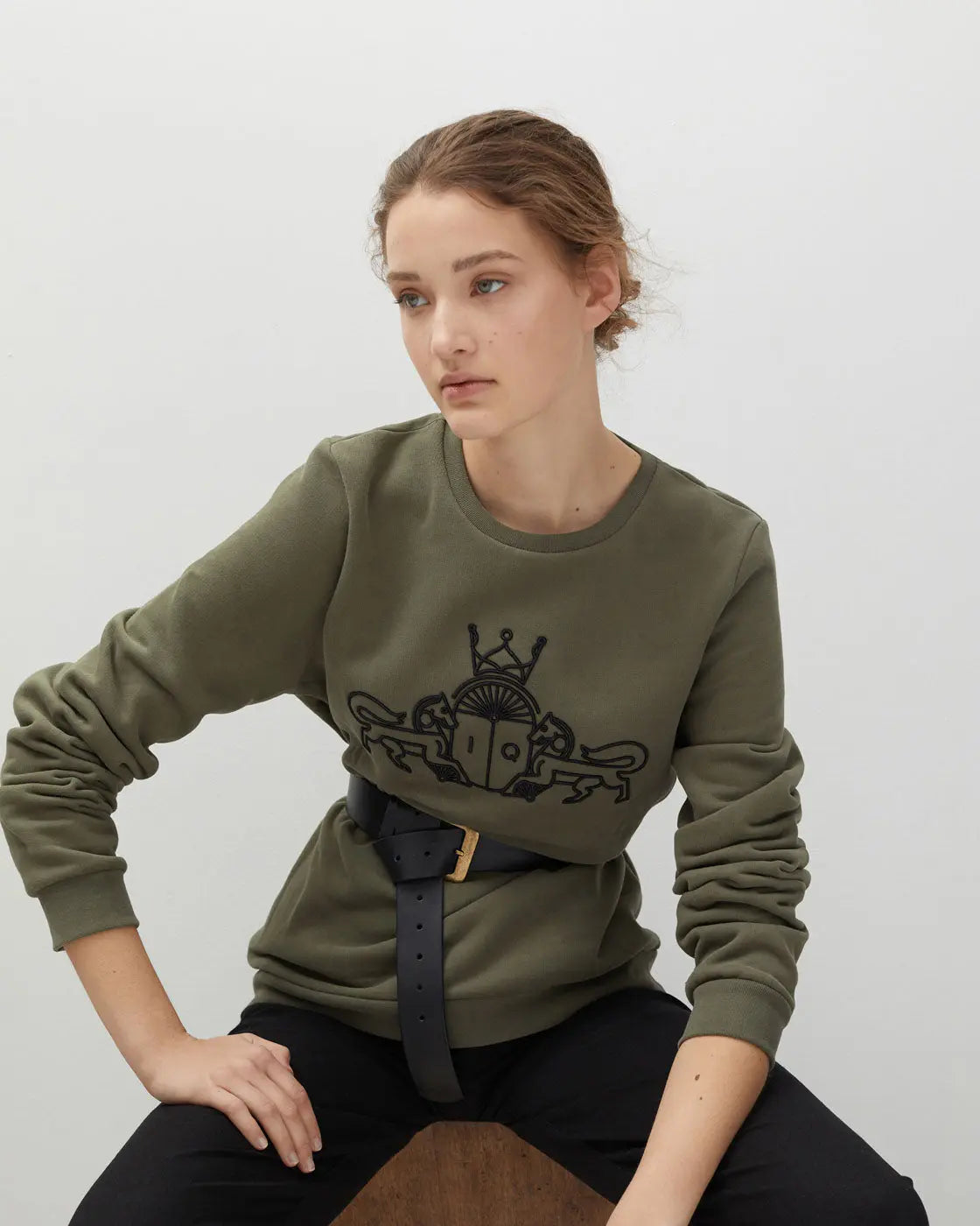 SUDADERA JULIA VERDE The IQ Collection